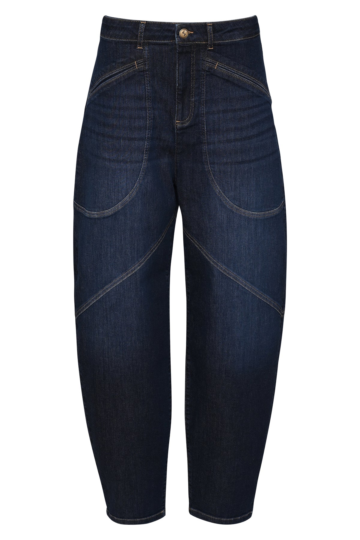 donkere barrel jeans bella van dnm pure