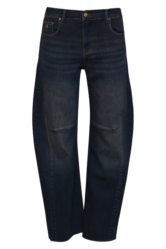 barrel fit jeans bosley met gedragen wassing van dnm pure