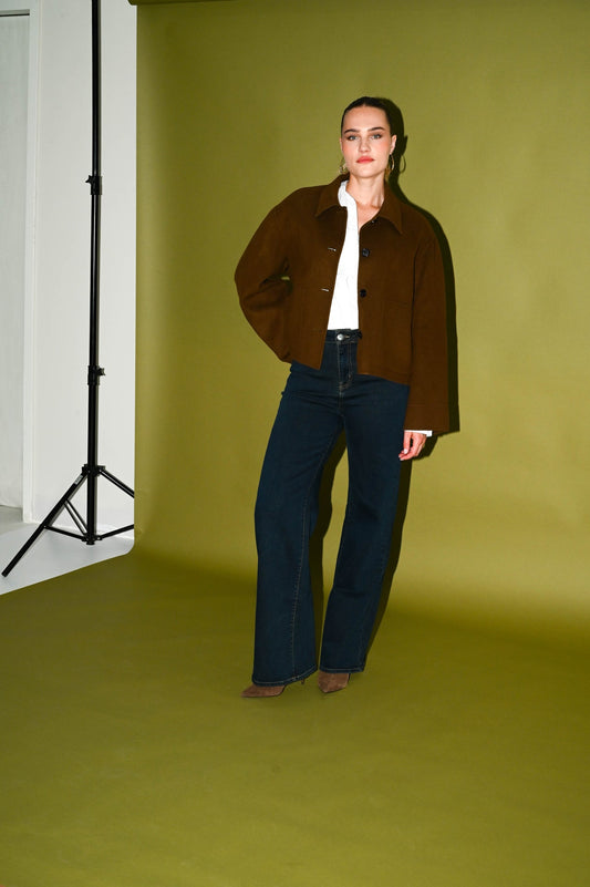 Francis wide leg jeans Olive Indigo