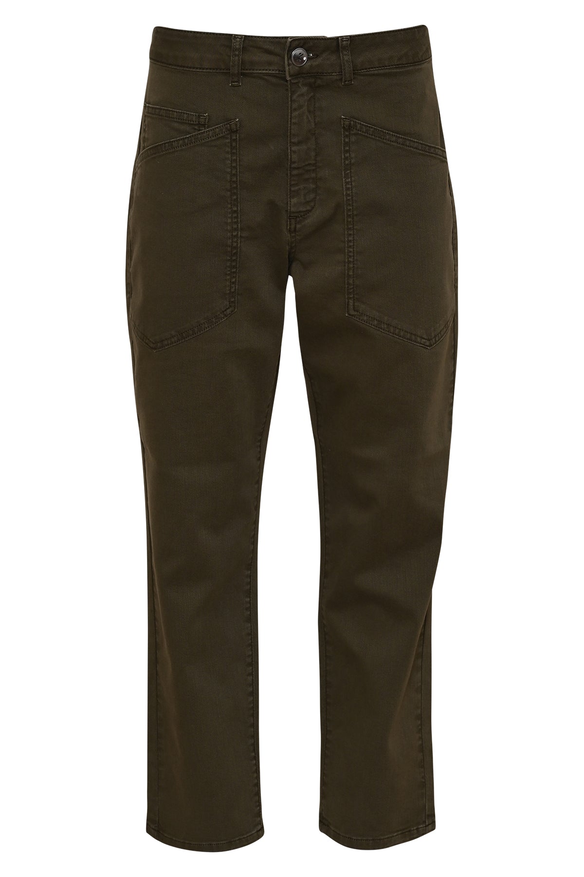 jaclin jeans van dnm pure in olijfgroene kleur